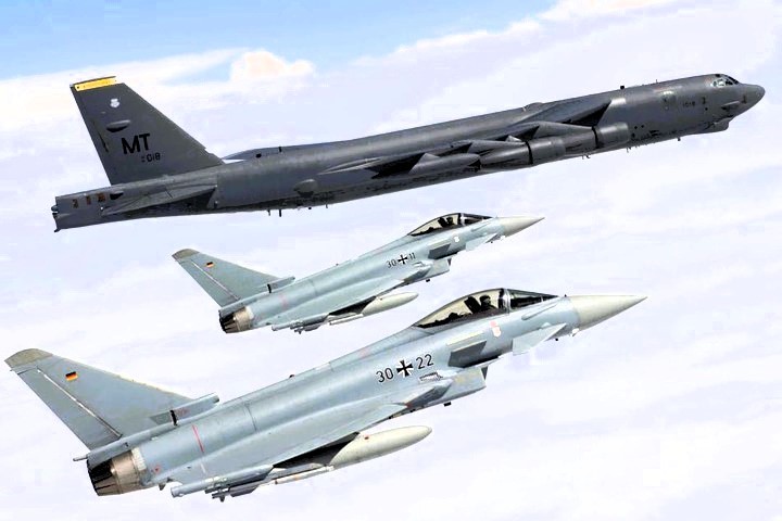 Alarmstart! Russische Bomber über der Ostsee - deutscher Alarmrotte steigt auf!